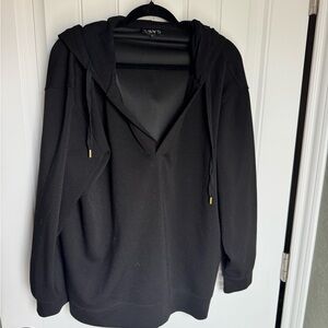 SSYS The Label Black Hooded Pullover Sweatshirt Size XL